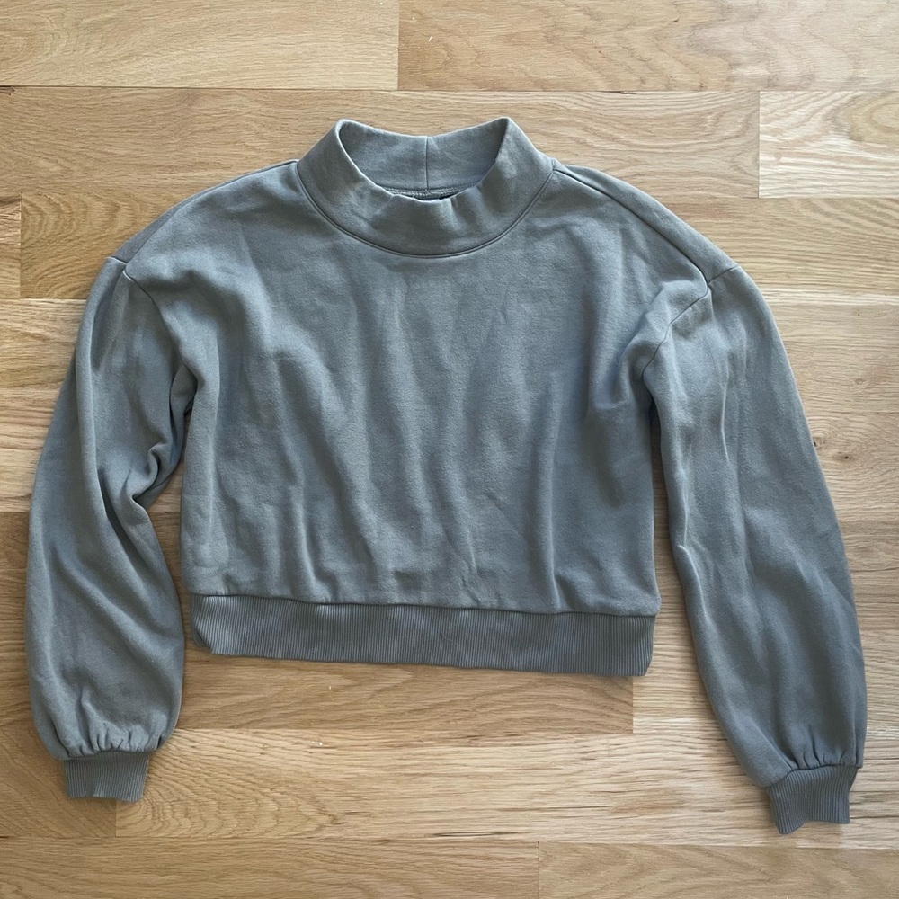 Altar’d State Revival Mock Neck Cropped Sweatshirt